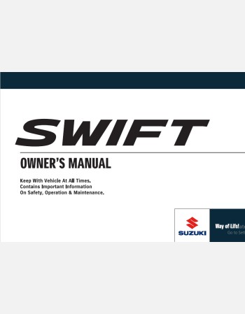 suzuki swift 2018-2021 owners manual